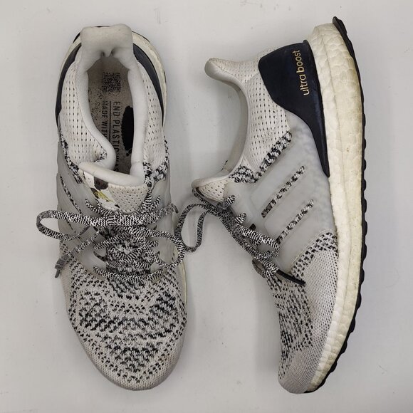 adidas mens 9 UltraBoost 1.0 DNA White Black GZ0449 Torsion System - Picture 1 of 13